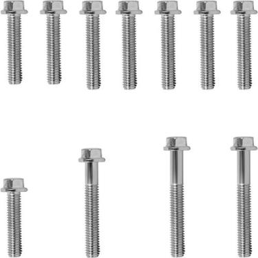 Imagem de Kit parafusos zincados tampa motor lateral esquerda+direita C100 Dream