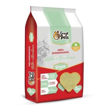 Imagem de Areia Great Pets de Mandioca E Milho Graos Mistos Grossa 2kg