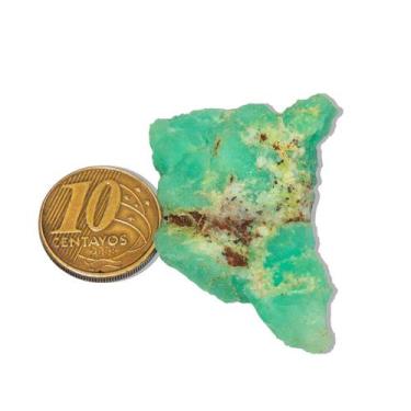 Imagem de 01 Crisoprásio Bruto Pedra Natural 15 a 20g 40 a 50mm Tipo B - Cristai