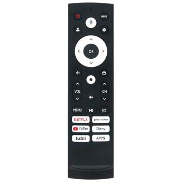 Imagem de Allimity Substituição de controle remoto de voz ERF3AF90H para Hisense U7 Series Mini-LED ULED 4K UHD Google Smart TV 65U7K 55U7K 85U7K