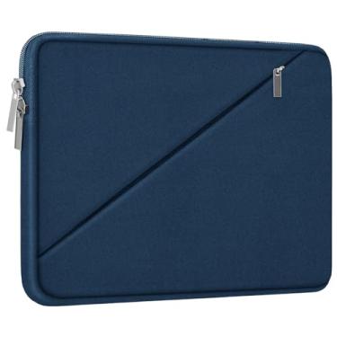 Imagem de Capa para laptop de 15,6 polegadas, bolsa de viagem para computador com bolso com zíper, capa protetora à prova de choque para laptop compatível com notebook Apple, HP, Dell, Acer, Asus, Lenovo, azul