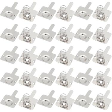 Imagem de Skweawert 50 peças AA/Single-Eleven mola de metal de aço inoxidável placa de níquel de contato com mola de conversão positiva e negativa