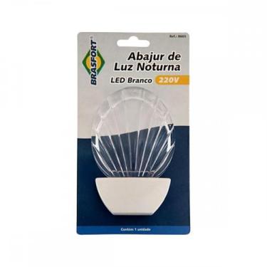 Imagem de Luz Noturna Brasfort Concha Led Branco 127V. - 8656 - BRASFORT / BRAFT