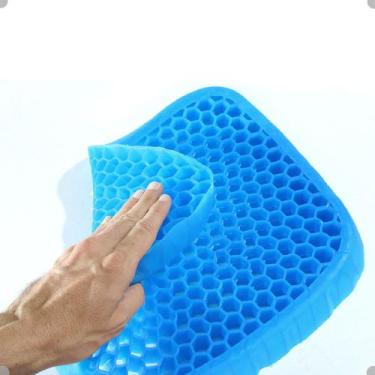 Imagem de Almofada Ortopedica Assento Gel Silicone p/ Cadeira Escritório - Super