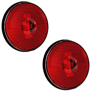 Imagem de 2 Lanterna Lateral Caminhão Carreta Baú Randon LED BIVOLT VM - Prime