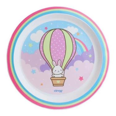 Imagem de Prato Raso Infantil Clingo Balão Microondas Freezer