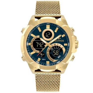 Imagem de Relógio TECHNOS masculino Digitech dourado W23721AAE/1A