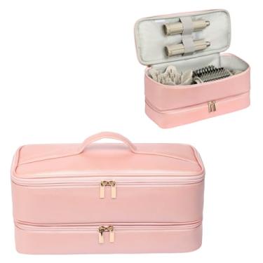 Imagem de GENCAM Estojo de transporte de camada dupla para Shark Flexstyle, estojo de viagem para Shark Flexstyle/FlexFusion, bolsa organizadora de armazenamento portátil para Shark Flexstyle/Dyson Airwrap