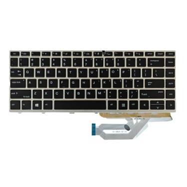 Imagem de Abakoo Novo teclado compatível com HP Probook 430 G5 440 G5 445 G5 L01071-001 com moldura retroiluminada US Black