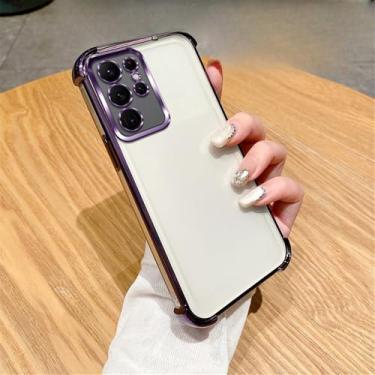 Imagem de Capa de celular transparente com glitter gradiente para Samsung Galaxy S24 S23 S22 Plus Ultra S20FE S21FE Note 20 Ultra à prova de choque, 6, para Samsung Note 20 Ultra