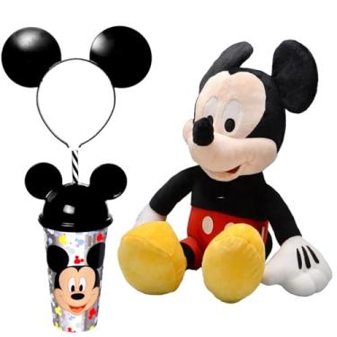 Imagem de Kit Boneco do Mickey 45cm que fala Multikids com Copo e Tiara com Orelhas