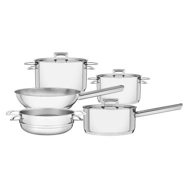 Imagem de Jogo De Panelas Brava 5 Peças Em Aço Inox 65400010 Tramontina