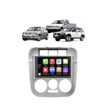Imagem de Kit Multimídia Gol Parati Saveiro G4 Mold Prata 7 Pol Android Carplay 2/32GB - 701KB Fi...