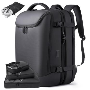 Imagem de Mochila de viagem TANGCORLE 50L Carry on com 3 cubos de embalagem