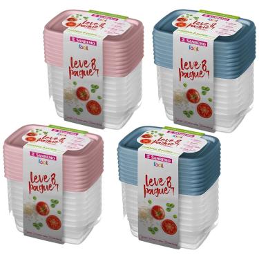 Imagem de Conjunto De Potes Plástico Sanremo 280ml Leve 32 E Pague 28