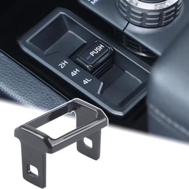 Imagem de Aunginsy Capa de acabamento de botão de botão de pressão para carro 4WD compatível com Toyota Tundra 2022-2025 console central de carro 4WD tração nas quatro rodas painel de câmbio diferencial