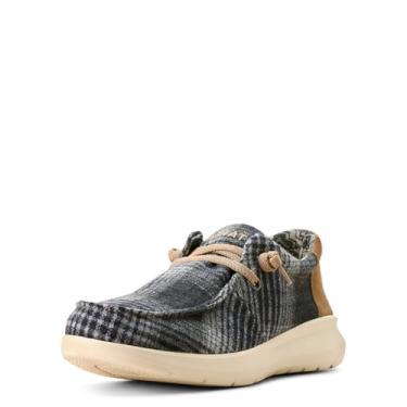 Imagem de ARIAT Sapato masculino Hilo preto casual, Flanela preta e cinza, 8.5 Wide