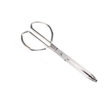 Imagem de Generic Fire pinças de fogo acampamento Tong transportando aço inoxidável aço portátil Firewood Logber Grabber Firewood Grabber para acampamento de fogão, Comprimento 30cm