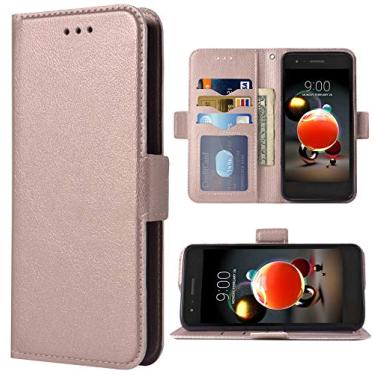 Imagem de Capa de telefone para LG Aristo 3 2 Plus 1/Tribute Dynasty Empire/Rebel 4 LTE/Fortune 2/Phoenix 4/K8 K8s Folio Flip Wallet Case, couro PU com compartimentos para cartão de crédito proteção total capa