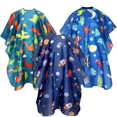 Imagem de Capa de corte de cabelo FEBSNOW, pacote com 3, para barbeiro de salão 