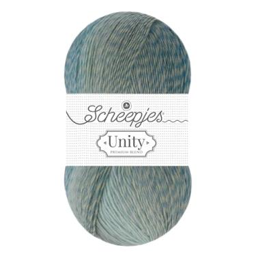 Imagem de Scheepjes Unity Yarn - 100 g - Tecidos de cipreste 970 - Mistura de merino Superwash - Fio de tricô e crochê macio e durável
