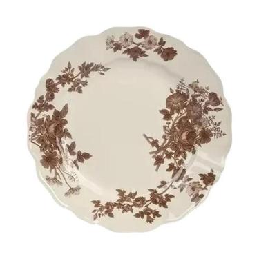 Imagem de Conjunto De Talheres De Cerâmica Retrô Com Padrão De Rosa, Pratos De J