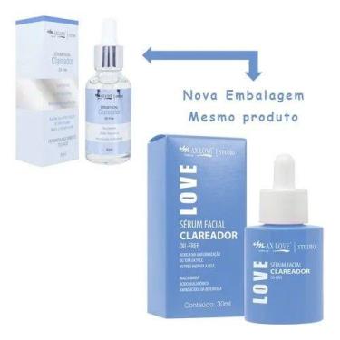 Imagem de Sérum Facial Clareador Com Ácido Hialurônico Sem Óleo 30ML - Max Love