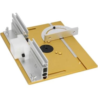 Imagem de Placa De Inserção De Mesa De Roteador De Alumínio, Com Base De Elevação Para Serra De Mesa Para Carpintaria Máquina De Aparador De Motores De 65 Mm, Yellow