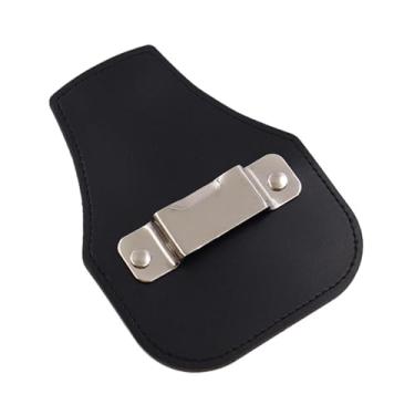 Imagem de Bothyi Suporte para fita métrica, suporte para ferramentas, resistente, bolsa, para fita métrica, clipe de cinto para ferramentas para carpinteiros, Preto