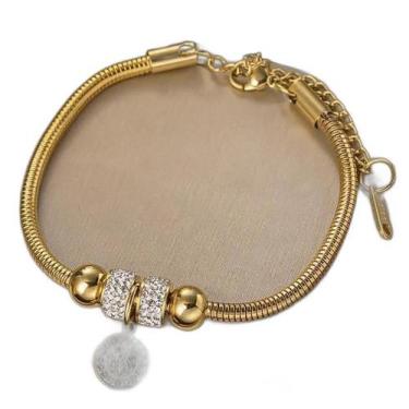 Imagem de Pulseira Bracelete Feminino Banhado a Ouro 18k - Tojoia18k
