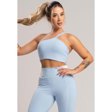 Imagem de Top Cropped Duplo Alcinha Poliamida Mvb Modas-Feminino