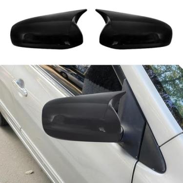 Imagem de Blazeray Estilo de carro ABS porta boi buzina espelho retrovisor capa capas guarnição exterior decoração acessórios para Toyota Corolla 2009 2010 2011 2012 2013 sem luzes de sinalização (preto