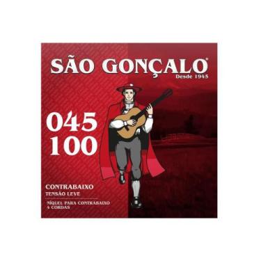 Imagem de Jogo de cordas 045 Niquel para contra Baixo 4 Cordas Média Sao Gonçalo