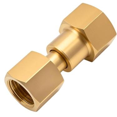 Imagem de Zreneyfex Tanque CGA-320 para regulador de garrafa CGA-580, conversor de fio de solda de cobre, medidor de fluxo inferior de dióxido de carbono CO2 para argônio # 806