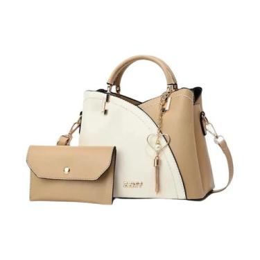 Imagem de Bolsa Feminina De Couro PU De Grande Capacidade Moda Luxo Designer Pat