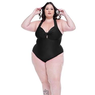 Imagem de Maiô Plus Size Feminino Com Bojo Amarração nas Costas - HYPE MODAS, Ma