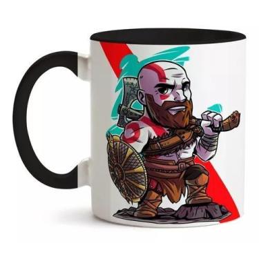 Imagem de Caneca God Of War Alça Preta Personalize com seu nome! - Loja Dinka, B