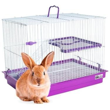 Imagem de Gaiola Coelho Chinchila Porquinho Da India Com Andar Grande (LÍLAS)