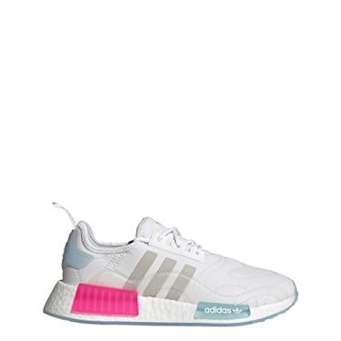 Imagem de adidas Originals Tênis feminino NMD_R1 tamanho 34, cor: azul halo/branco-nuvem/rosa choque, Azul halo/branco-nuvem/rosa choque, 34
