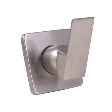 Imagem de Acabamento de Misturador Monocomando Quadrado para Banheiro Oiapoque - Pingoo.casa - Prata Escovado