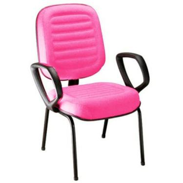 Imagem de Cadeira Para Escritório Diretor Gomada Linha Blenda Rosa - DESIGN OFFI