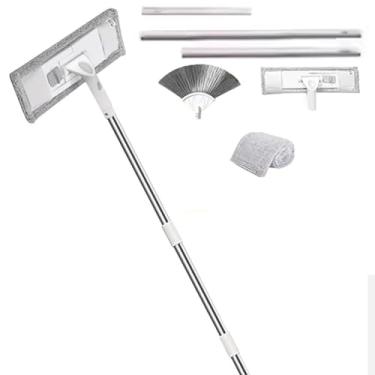 Imagem de TBATM Mops de Limpeza para Pisos um Conjunto, Mop Plano Poderoso com Pano de Fibra Ultra Fina para uso Seco e Molhado, para Parede, Carro,D,501cm