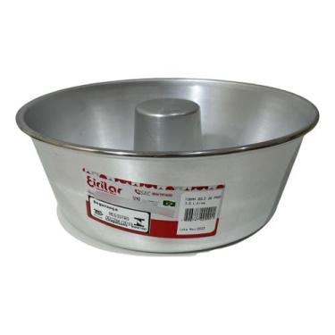 Imagem de Forma De Alumínio Para Bolo Pudim 26 Cm Furo Redonda Eirilar, Cinza