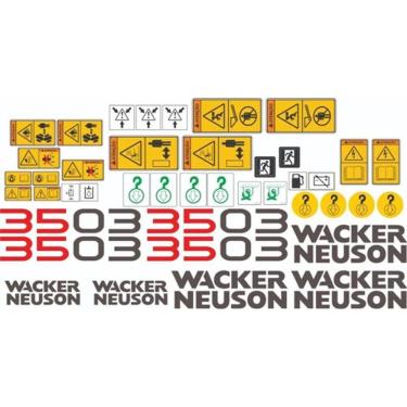 Imagem de Kit Adesivos Wacker Neuson 3503 Para Mini Escavadeira
