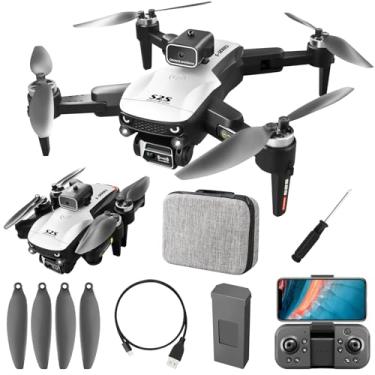 Imagem de Drone com Câmera 4K, Controle Remoto Drone Profissional, Brinquedos Educativos, Drones e Acessórios 100m de Alcance, Bateria 3.7V 2000mAh, 90 Min Carregamento, com Bolsa de Transporte (S2S 4K HD Lentes Duplas)