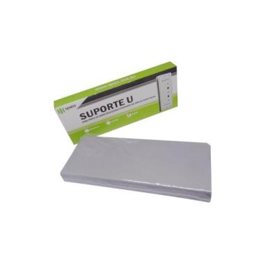 Imagem de Suporte U Universal para Trava Fechadura Eletroima Porta de Vidro M150