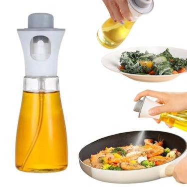 Imagem de Borrifador de Vidro 160ml para Azeite e Óleo – Spray Galheteiro Premium com Tampa Cinza – Para Vinagre, Molhos e Temperos – Ideal para Uso Diário na Cozinha