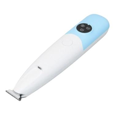 Imagem de Asixxsix Aparador de Pata de Cachorro, Kit Recarregável de Limpeza de Cachorro Sem Fio Com Pincel, Cabelo de Gato Barbeador Pequeno Aparador de Cabelo de Animais de Estimação para As (Azul)