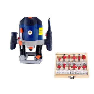 Imagem de Tupia De Coluna 110v 1250w+ Kit Fresas 8mm 12pçs Songhe Tools - nakasa