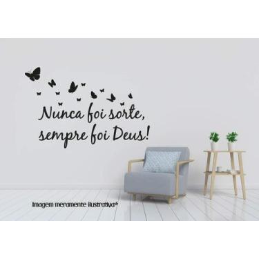 Imagem de Adesivo De Parede Nunca Foi Sorte - Lojinha Da Luc Adesivos